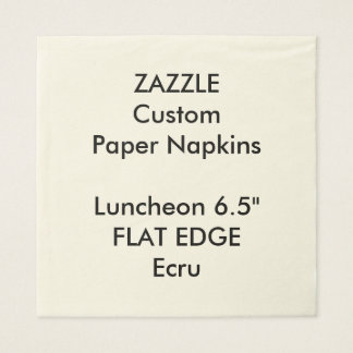 Zazzle Custom Schlicht Edge Luncheon Papier Napkin Serviette