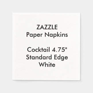 ZAZZLE Custom Small White Cocktail Papier Napkins Serviette
