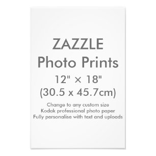Zazzle Gewohnheit 12" × 18" Foto-Druck-Schablone Fotodruck