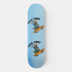 Zazzle gute Schwingungen Skateboard