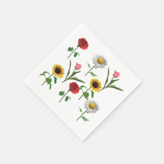 Zazzle Keramik Tile 4.25" x 4.25 , Klein Serviette