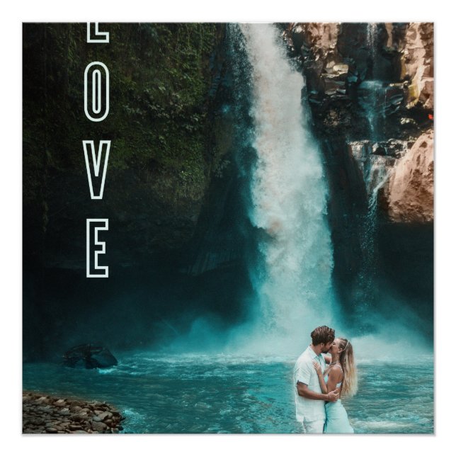 Zazzle Liebe Leinwand Poster (Vorderseite)
