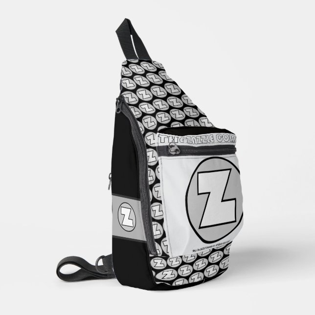 Zazzle Markenlogo   Crossbody Bag (Linke Seite)
