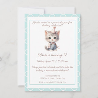 Zazzle meow-nificent birthday Einladung