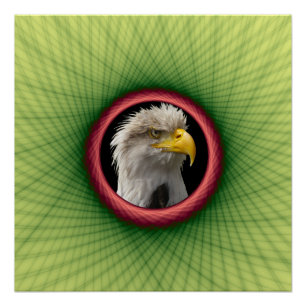 Zazzle Perfektes Poster Gelb- und Gründeckrahmen