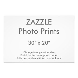 Zazzle Personnalisé 30 po x 20 po Impression photo