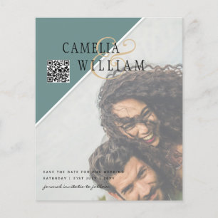 Zazzle Profil Hochzeitskollektionen QR-Code Scanne Flyer