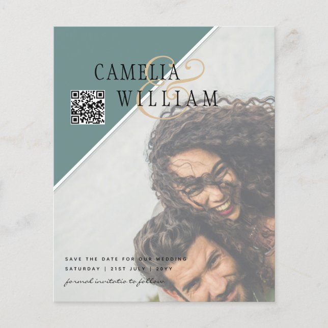 zazzle Profil Hochzeitskollektionen qr scannen Kab Flyer (Vorne)