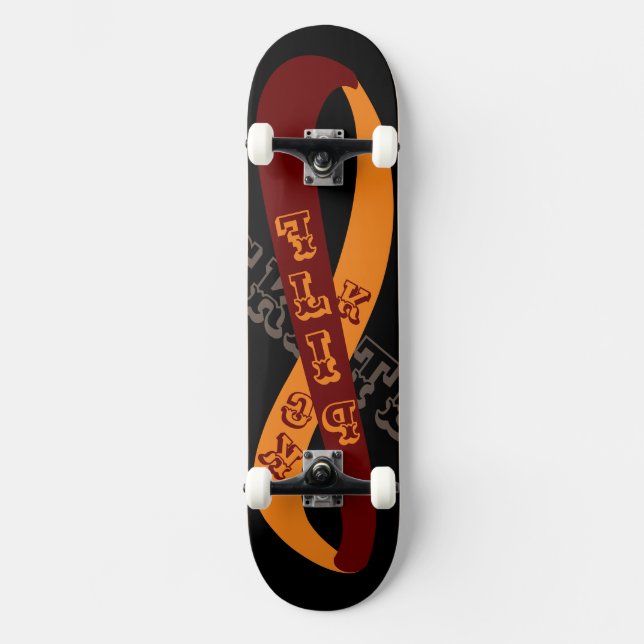 Zazzle-Schriftart nur Skateboard (Vorderseite)