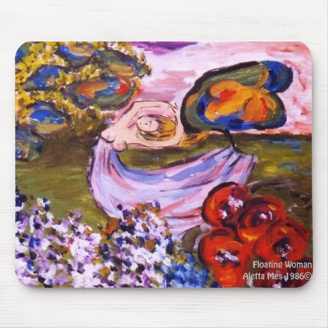 zazzle sich hin- und herbewegende Frau Mousepad (Vorne)