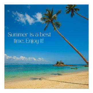 Zazzle Sommer genießen Sie es Leinwand drucken Poster