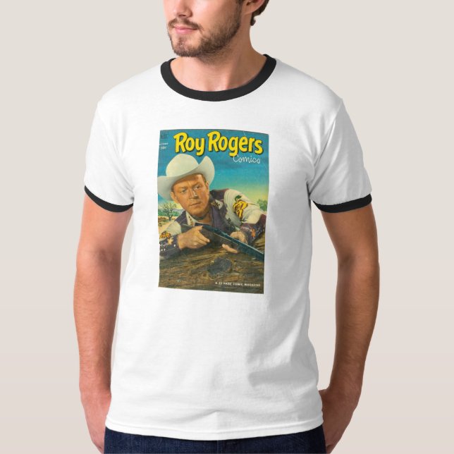 Zazzle T - Shirt Comic-Bucheinband 1952 ROY ROGERS (Vorderseite)