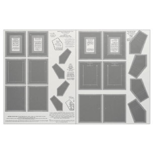 Zazzle Tissu lavable sans cadres photo gris coudre