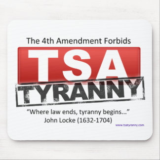 Zazzle TSA Tyrannei-Bild Mousepad