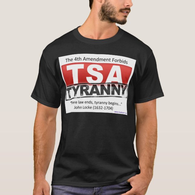 Zazzle TSA Tyrannei-Bild T-Shirt (Vorderseite)
