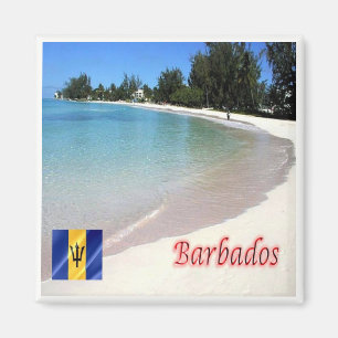 zB007 BARBADOS Strand, Meerblick, Kühlschrankmagne Magnet