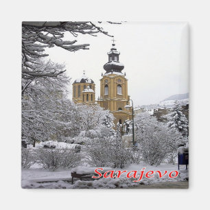zBA004 SARAJEVO ORTHODOX CHURCH Bosnien-Herzegowin Magnet