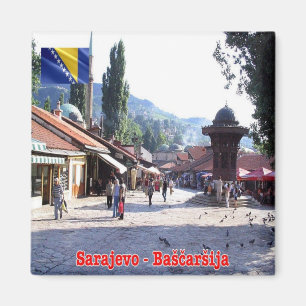 zBA005 SARAJEVO BAŠCARŠIJA Bosnien und Herzegowina Magnet