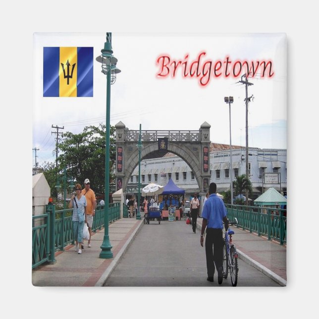 zBB004 BRIDGETOWN, Barbados, Amerika, Kühlschrank Magnet (Vorne)