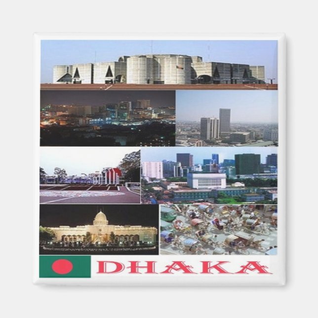 zBD004 DHAKA, Bangladesh, Asie, Aimant frigo (Devant)