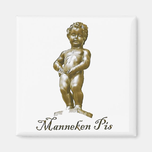 zBE003 MANNEKEN PIS Brüssel Brüssel Kühlschrank Magnet (Vorne)
