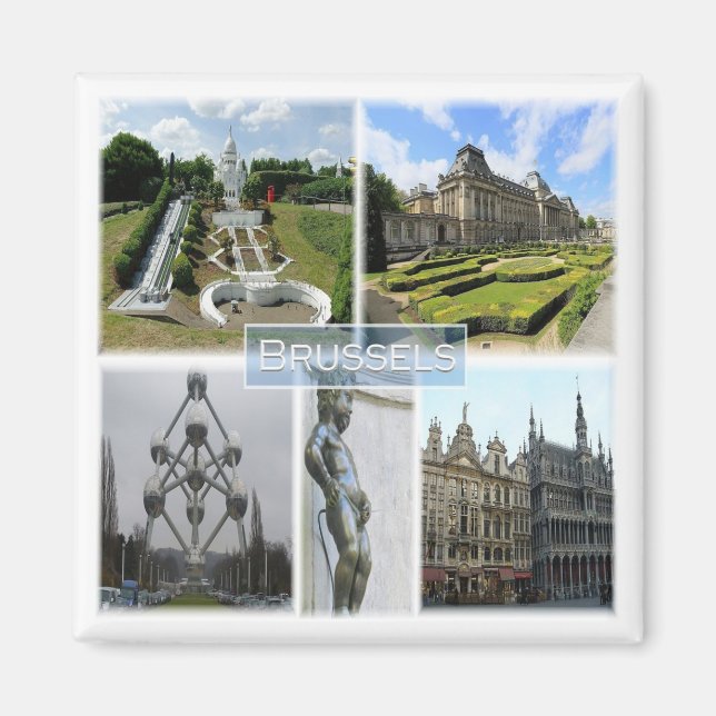 zBE005 BRÜSSEL, Manneken Pis, Belgien, Kühlschrank Magnet (Vorne)