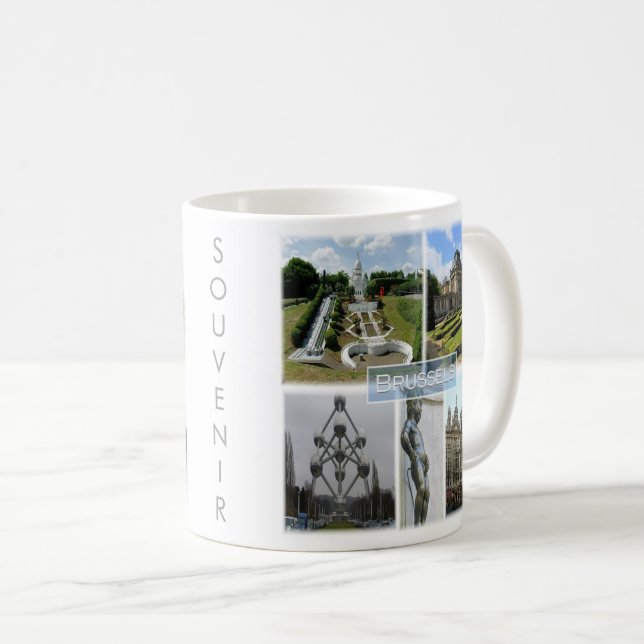 zBE005 BRUXELLES, Manneken Pis, Belgique, Café Mug (Devant droit)