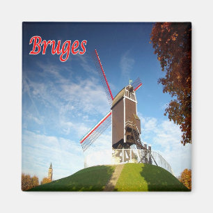 zBE034 BRÜGES Moulin - Belgium - Fridge Magnet