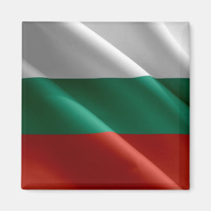 zBG002 BULGARIANISCHE WELLENFLAG Bulgarien, Kühlsc Magnet