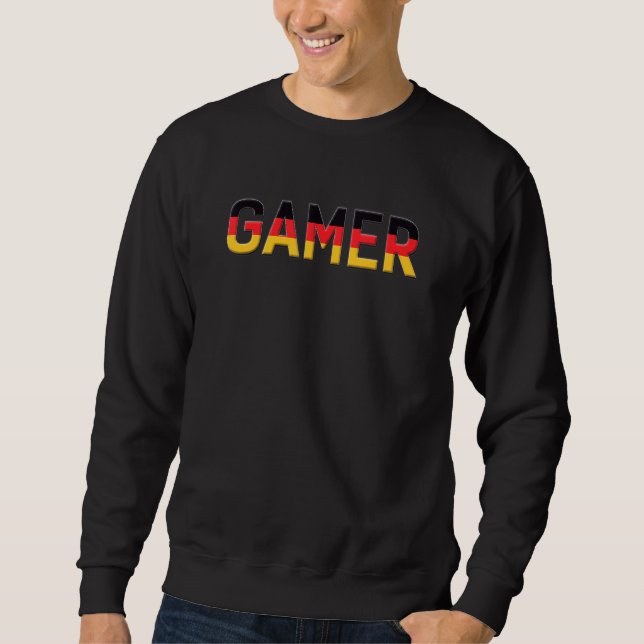 ZBG Tees Germany Country flag and Gamer Print (Vorderseite)