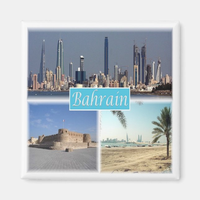 zBH011 BAHRAIN, Asien, Kühlschrank Magnet (Vorne)