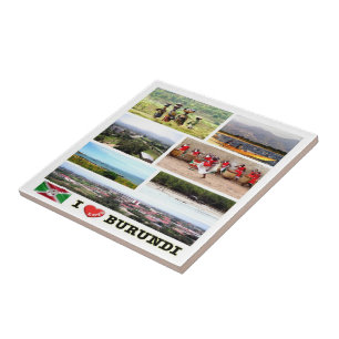 zBI003 BURUNDI I LIEBE, Mosaik, Afrika, Fliese