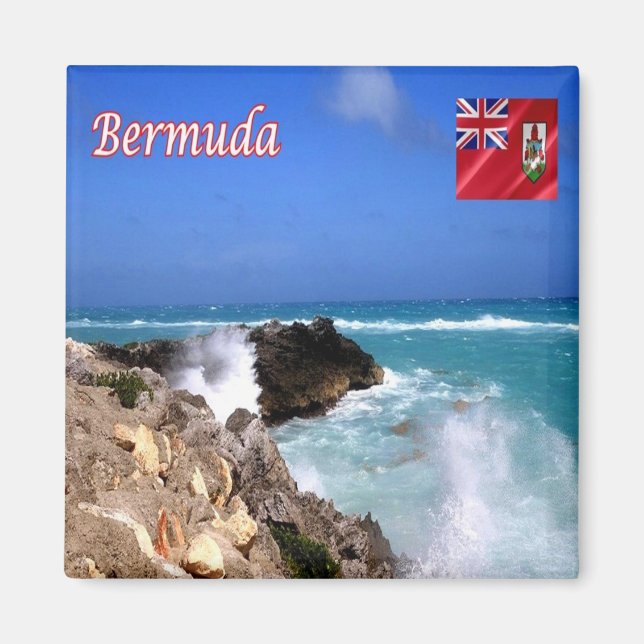 zBM009 BERMUDA, Tropensturm Jose, Kühlschrank Magnet (Vorne)