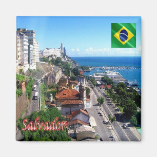 zBR020 SALVADOR, Brasilien, Bahia, Kühlschrank Magnet