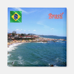 zBR028 RIO DAS OSTRAS, Brasilien, Amerika, Kühlsch Magnet