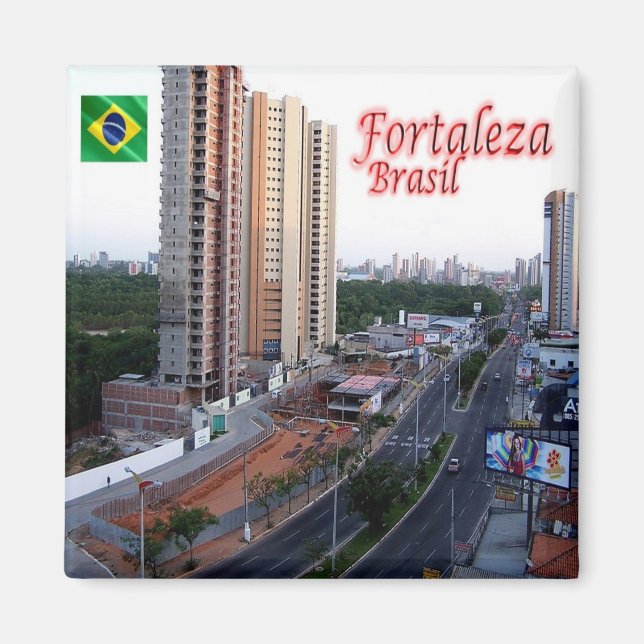 zBR034 FORTALEZA, Brasilien, Amerika, Kühlschrank Magnet (Vorne)