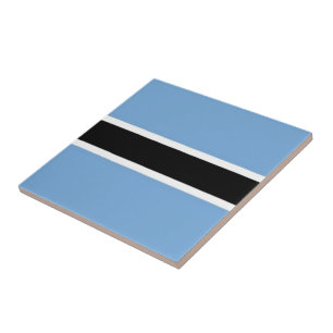 zBW001 BOTSWANA FLAG, Afrika, Fliese