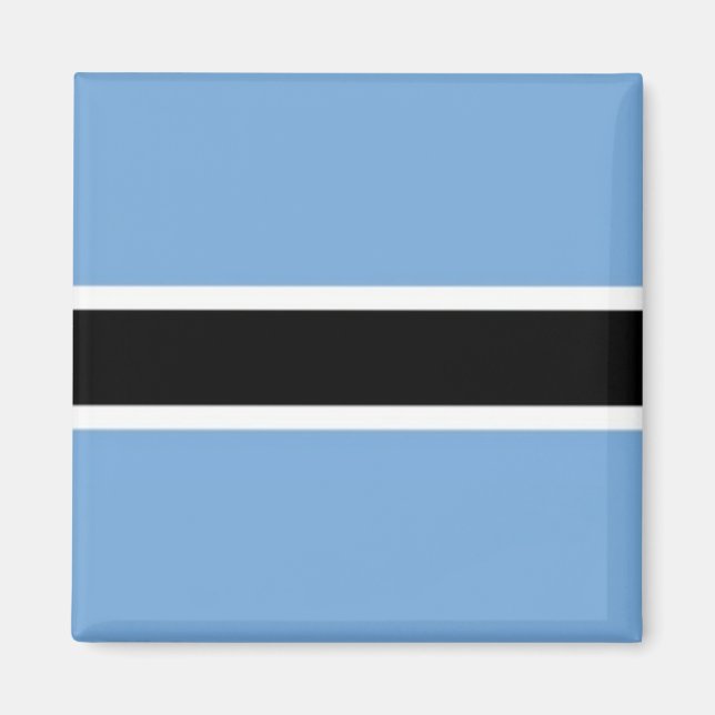 zBW001 BOTSWANA FLAG, Afrika, Kühlschrank Magnet (Vorne)