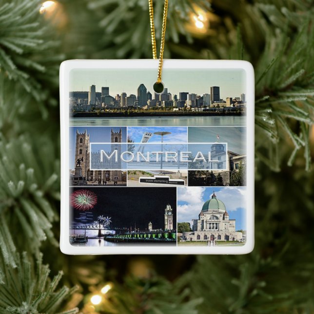 zCA010 MONTREAL, Mosaik, Kanada, Amerika, Kühlschr Keramikornament (Baum)