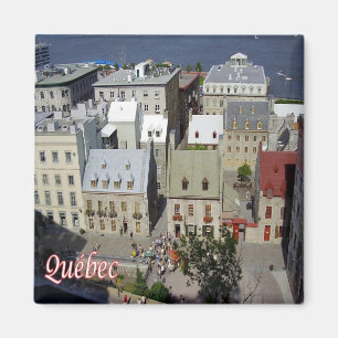 zCA018 QUEBEC City, Luftbild, Kanada, Kühlschrank Magnet