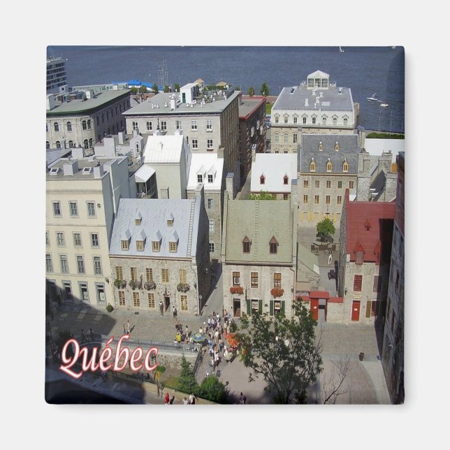 zCA018 QUEBEC City, Luftbild, Kanada, Kühlschrank Magnet (Vorne)