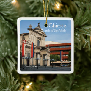 zCH008 CHIASSO Schweiz, Keramikornament