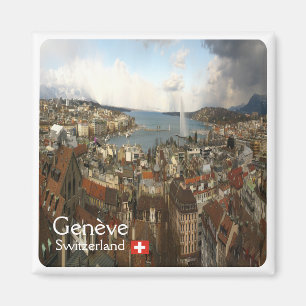 zCH010 GENÈVE Schweiz - Kühlschrankmagnet