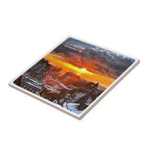 zCH013 LAUSANNE Schweiz, Fliese