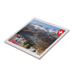 zCH018 SAINT MORITZ Schweiz - Fliese