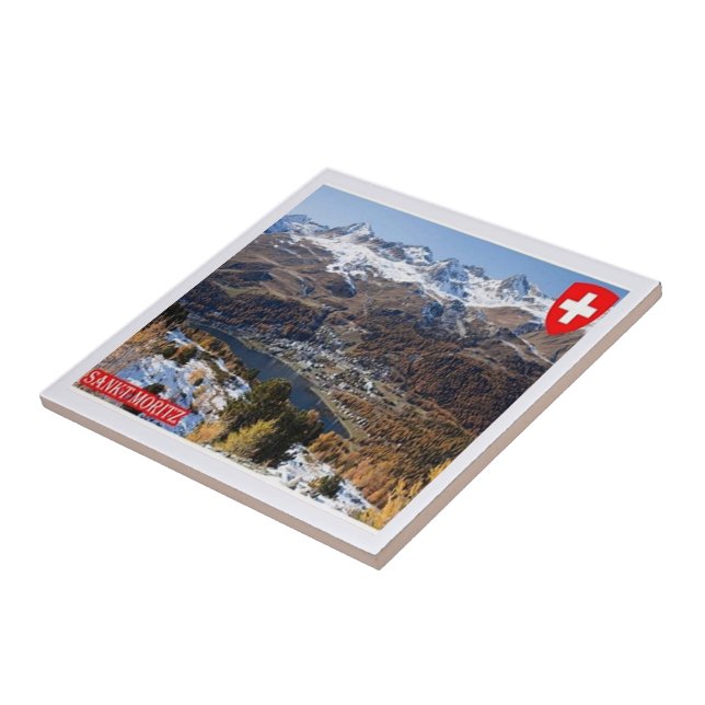 zCH018 SAINT MORITZ Schweiz - Fliese (Seite)