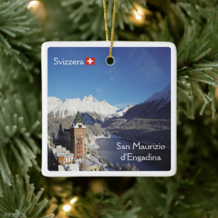 zCH018 SAN MAURIZIO D'ENGADINA Swiss, Keramikornament