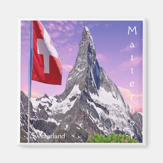 zCH031 CERVINO Schweiz, Kühlschrankmagnet (Vorne)