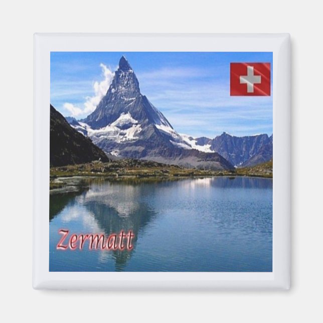 zCH035 ZERMATT See Schweiz - Kühlschrankmagnet (Vorne)
