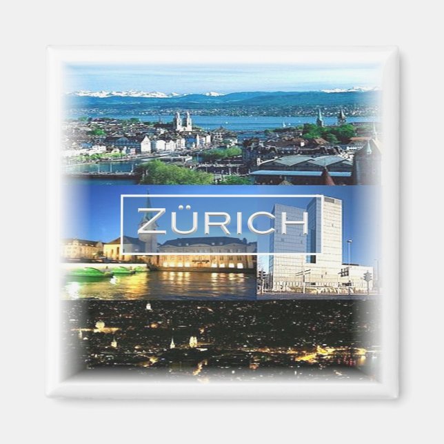 zCH040 ZURICHS witzerland - Fridge Magnet (Vorne)